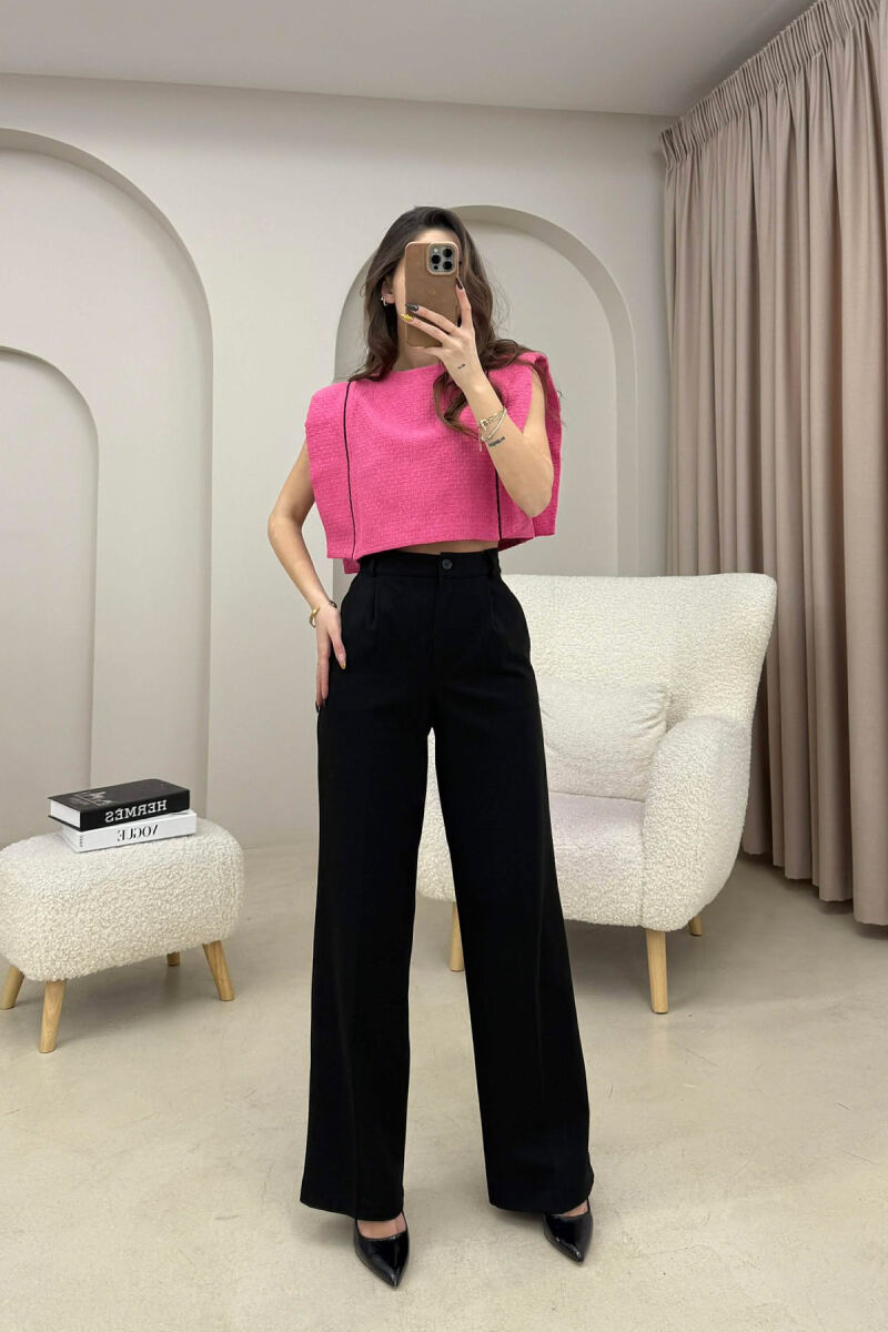 STRIPES SIMPLE WOMEN TANK TOP FUCHSIA/CIKLAMI - 6