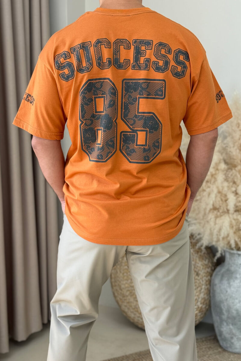 SUCCESS 85 WRITTING SIMPLE MEN T-SHIRT BRICK/TULLE - 2