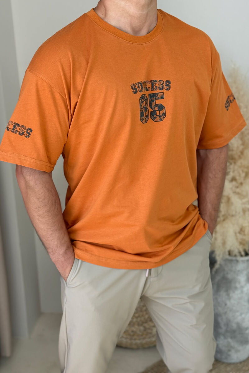 SUCCESS 85 WRITTING SIMPLE MEN T-SHIRT BRICK/TULLE - 3