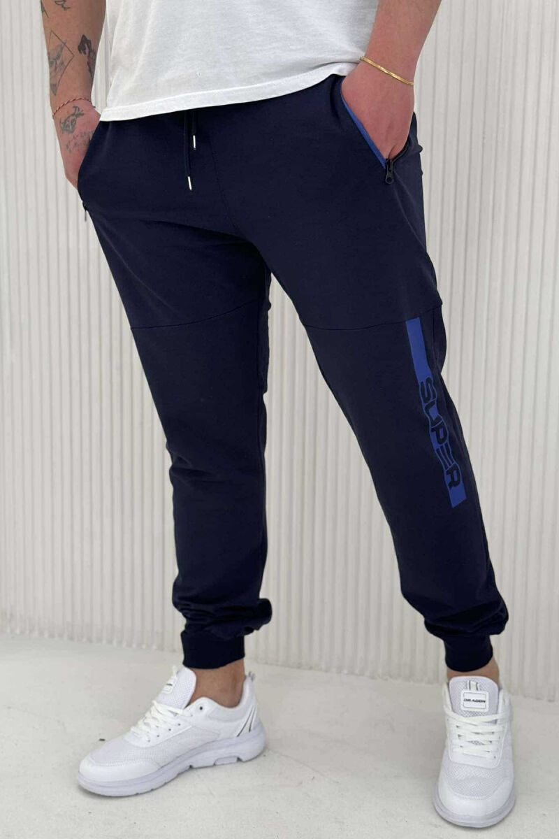 SUPER WRITTING MEN SWEATPANTS BLUE/BLU - 1