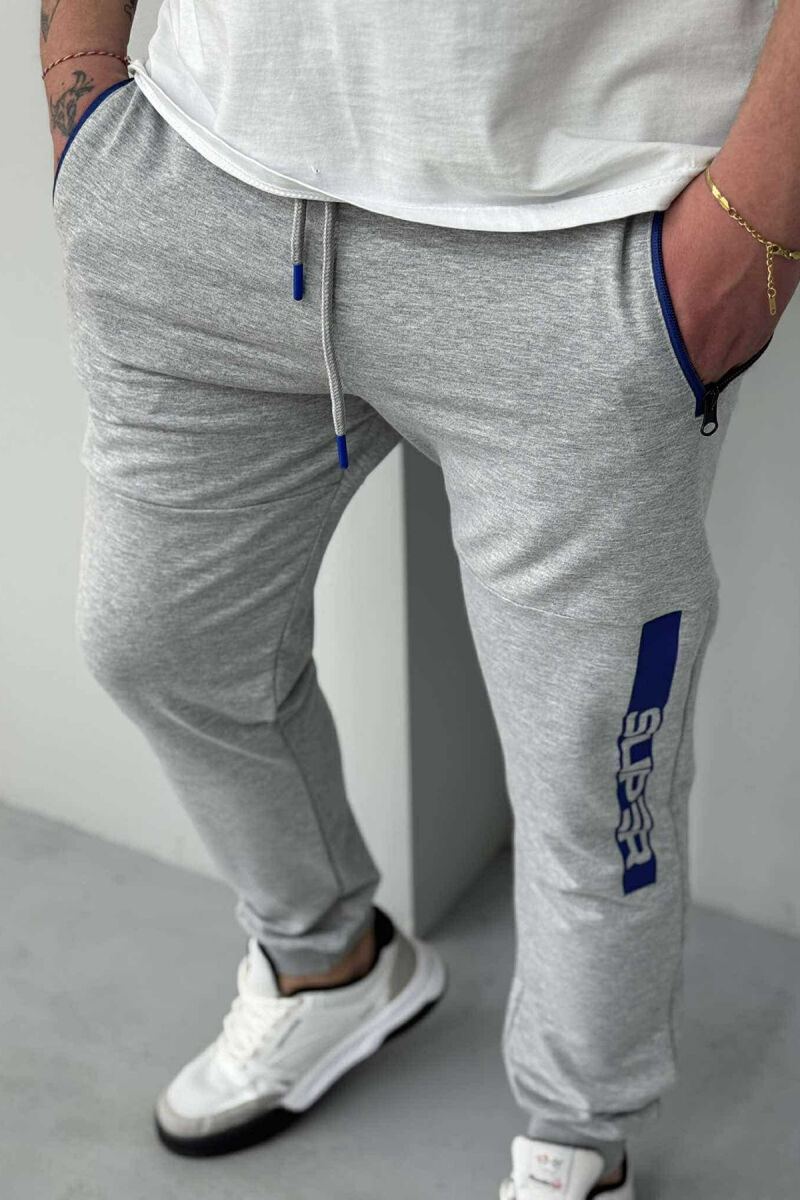 SUPER WRITTING MEN SWEATPANTS LIGHT GREY/GZ - 3