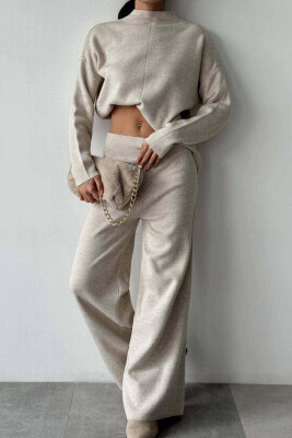 SWEATER+TROUSERS ONE COLOR WOMAN SET BEIGE/BEZHE 