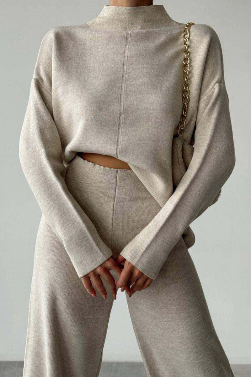 SWEATER+TROUSERS ONE COLOR WOMAN SET BEIGE/BEZHE - 2