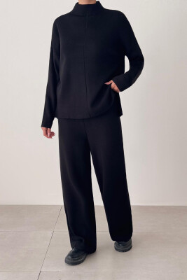 SWEATER+TROUSERS ONE COLOR WOMAN SET BLACK/ E ZEZE 