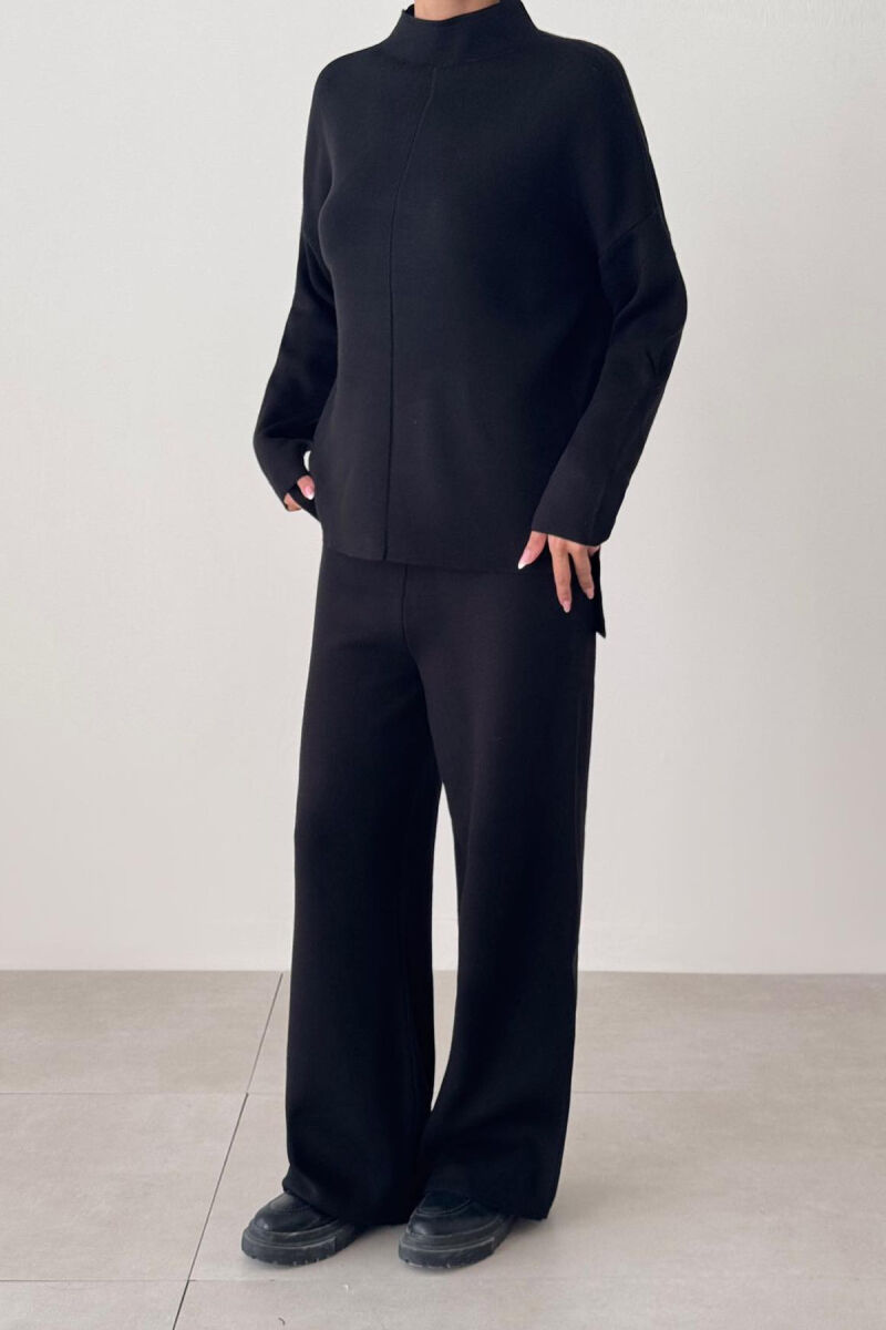 SWEATER+TROUSERS ONE COLOR WOMAN SET BLACK/ E ZEZE - 5