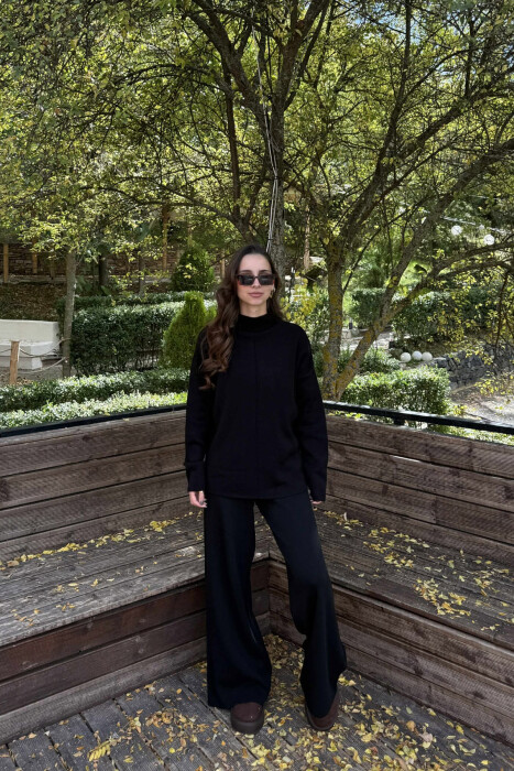 KOSTUM NJE NGJYRESH TRIKO + PANTALLONA PER FEMRA NE NGJYRE TE ZEZE 