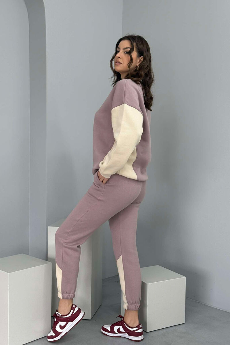 SWEATSHIRT+JOGGERS FLUFFY WOMEN SET VINEGAR/UTHULL - 4