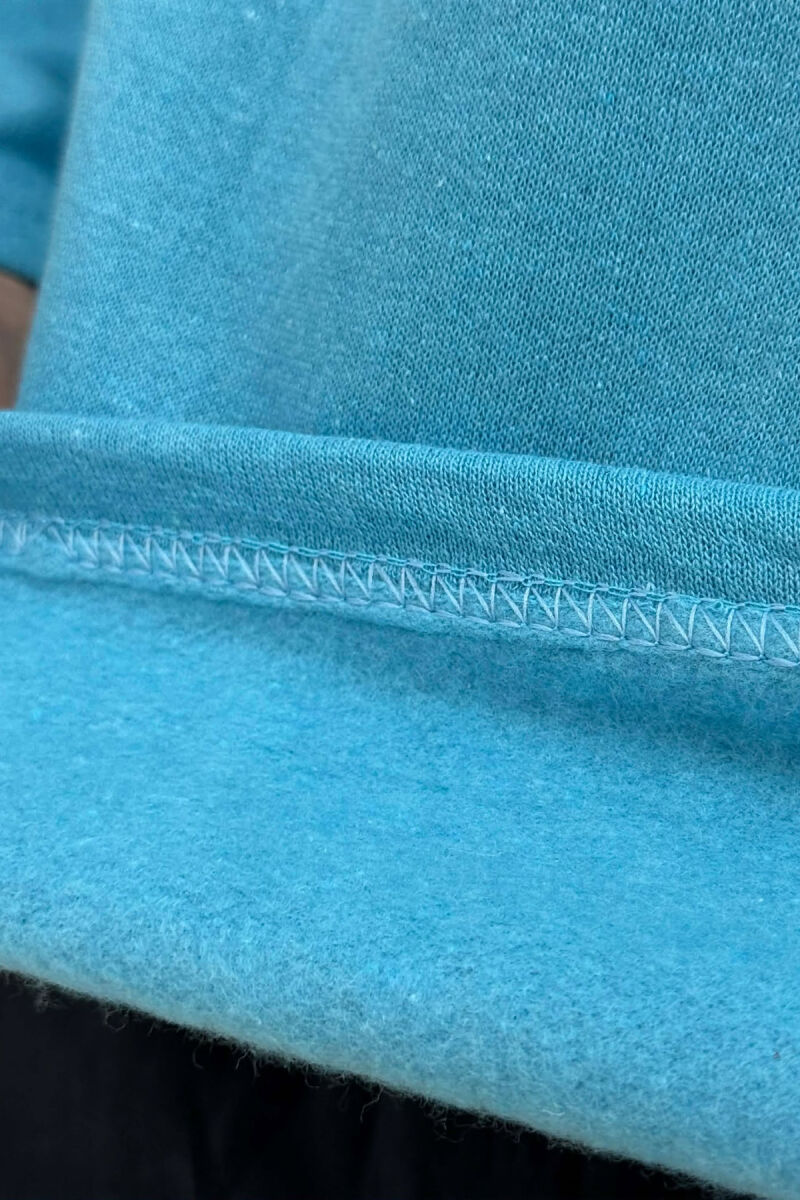 SWEATSHIRT+TROUSERS SMALL LOGO MEN PYJAMAS LIGHTBLUE/BZ - 5