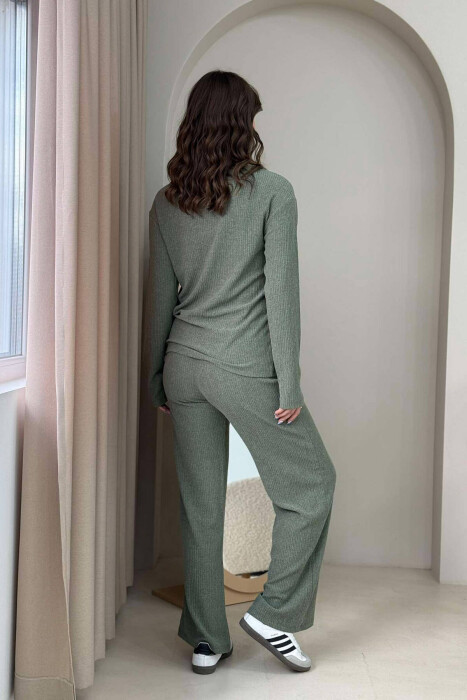 SWEATSHIRT+TROUSERS WOMEN SET GREEN/JESHILE - 6