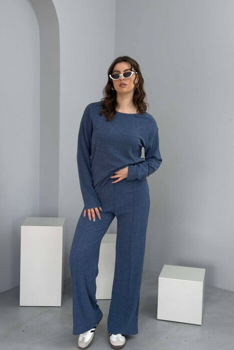 SWEATSHIRT+TROUSERS WOMEN SET LIGHTBLUE/BZ 