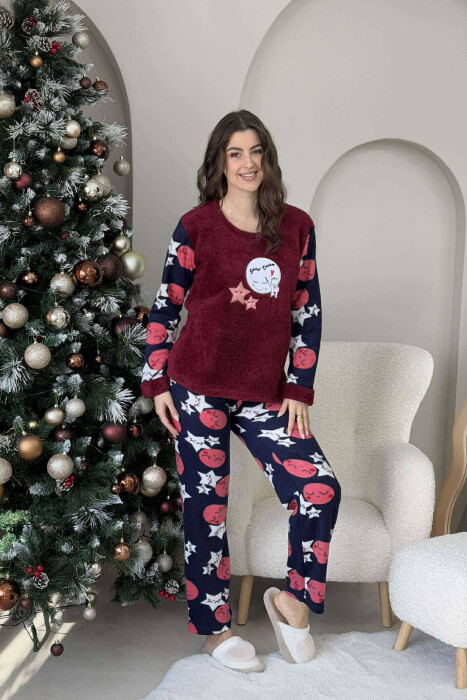 SWEET DREAM WOMEN PYJAMAS IN BURGUNDY COLOR - 1