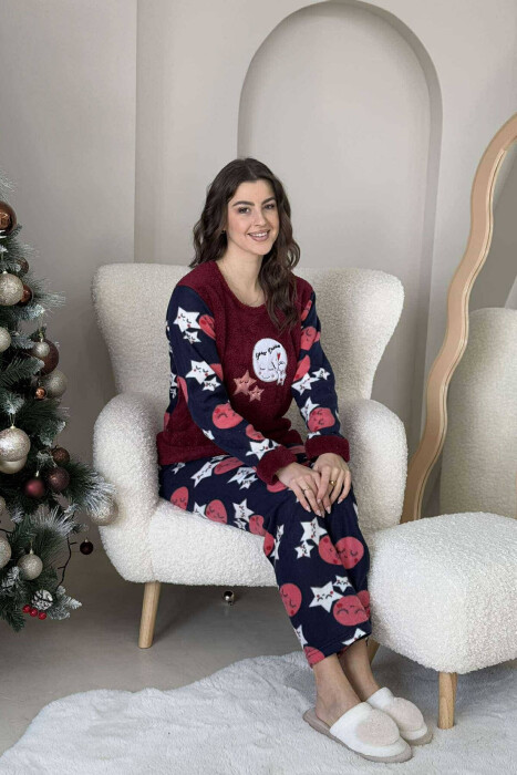 SWEET DREAM WOMEN PYJAMAS IN BURGUNDY COLOR - 5