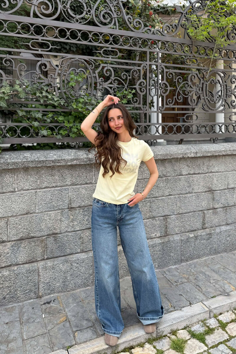 T-SHIRT PER FEMRA NE NGJYRE TE VERDHE - 5