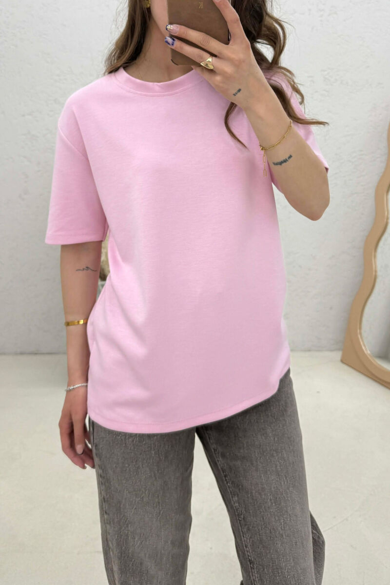T-SHIRT I THJESHTE PER FEMRA NE NGJYRE ROZE - 2