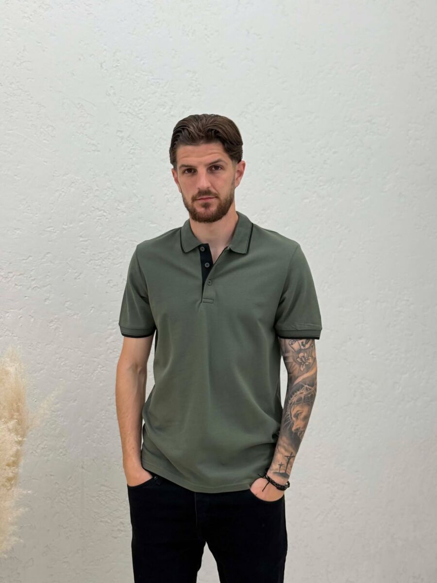 T-SHIRT I THJESHTE ME JAKE POLO PER MESHKUJ NE NGJYRE ULLI - 1