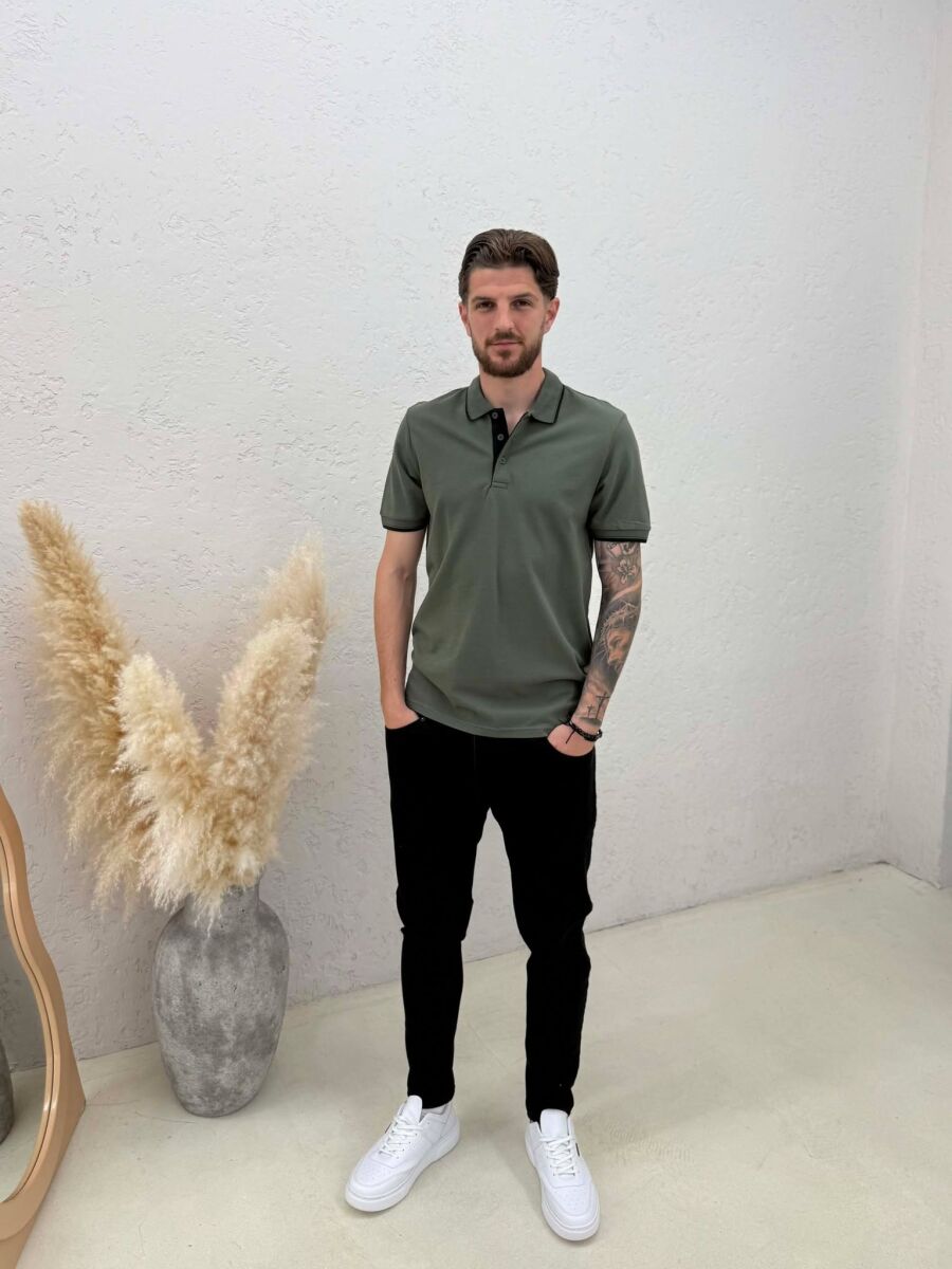 T-SHIRT I THJESHTE ME JAKE POLO PER MESHKUJ NE NGJYRE ULLI - 3