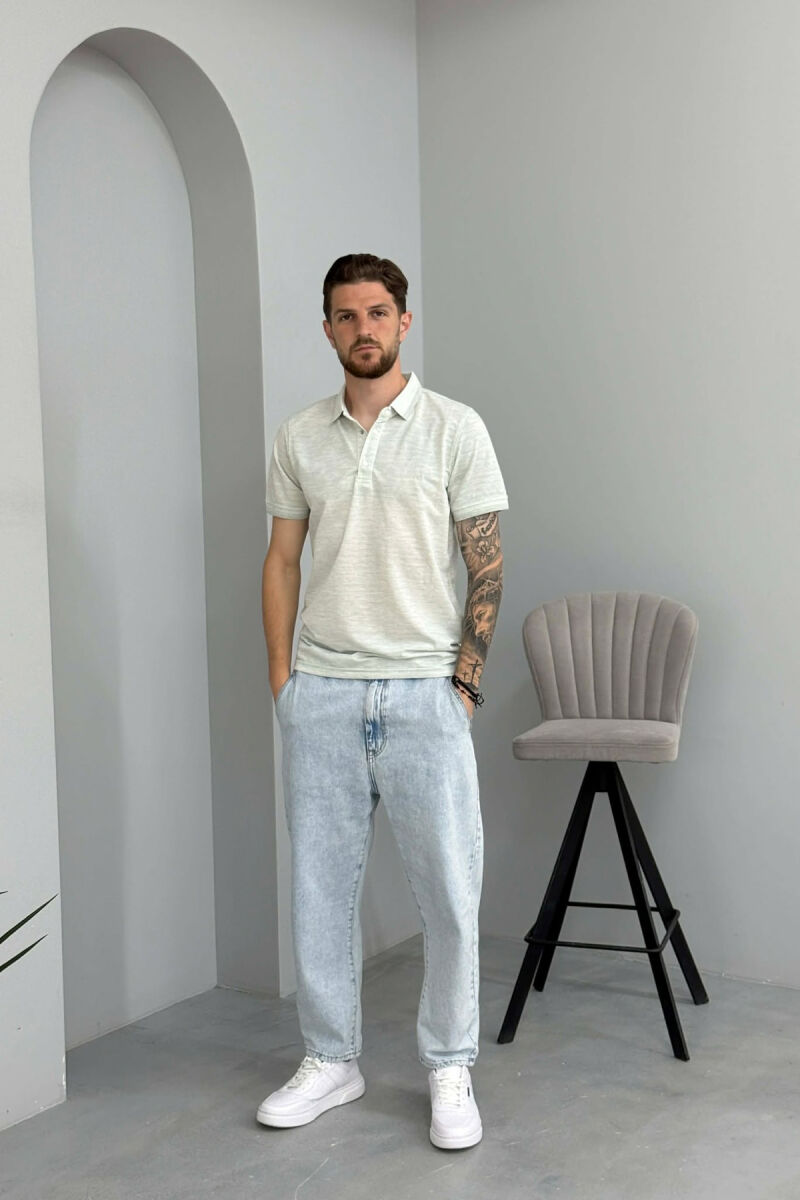 T-SHIRT I THJESHTE ME JAKE POLO PER MESHKUJ NE NGJYRE MENTE - 2