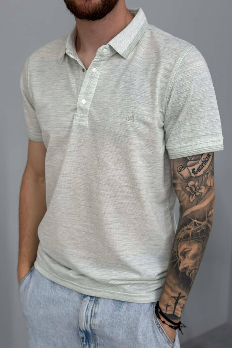 T-SHIRT I THJESHTE ME JAKE POLO PER MESHKUJ NE NGJYRE MENTE - 5