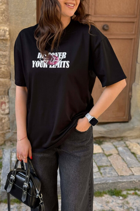 T-SHIRT I THJESHTE PER FEMRA NE NGJYRE TE ZEZE + 6 PALE ÇORAPE DHURATE - 3