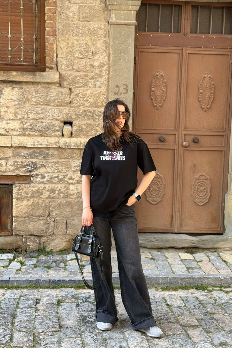 T-SHIRT I THJESHTE PER FEMRA NE NGJYRE TE ZEZE + 6 PALE ÇORAPE DHURATE - 5