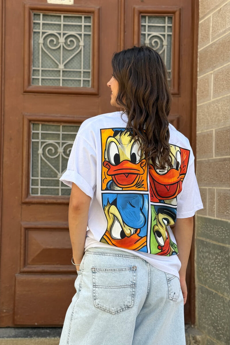 T-SHIRT ME IMAZH PËR FEMRA NË NGJYRËN E BARDHË - 4