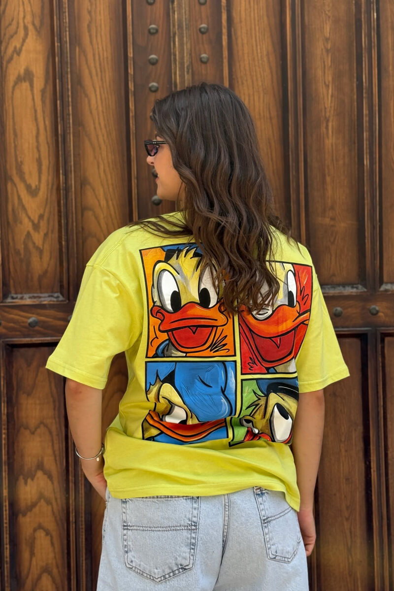 T-SHIRT ME IMAZH PËR FEMRA NË NGJYRËN NEON - 5