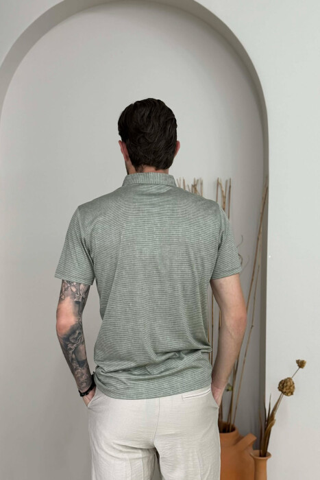 T-SHIRT ME JAKE POLO PER MESHKUJ NE NGJYRE MENTE - 4