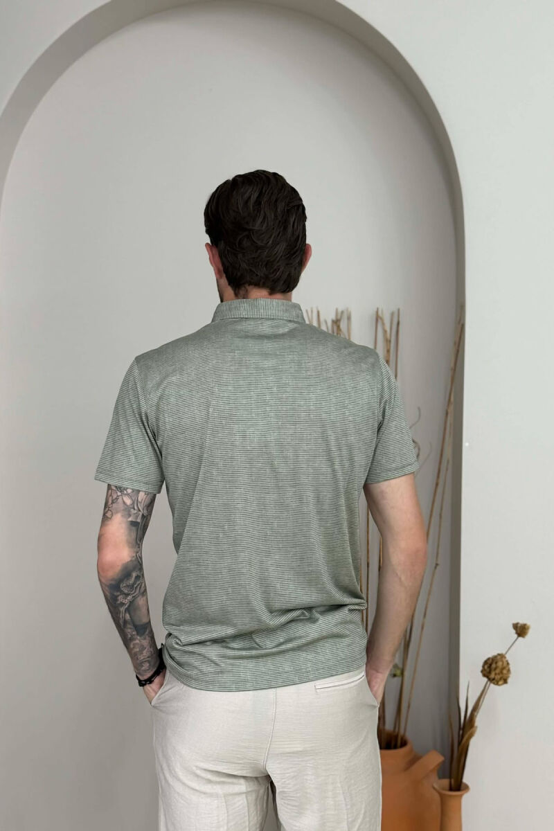 T-SHIRT ME JAKE POLO PER MESHKUJ NE NGJYRE MENTE - 4