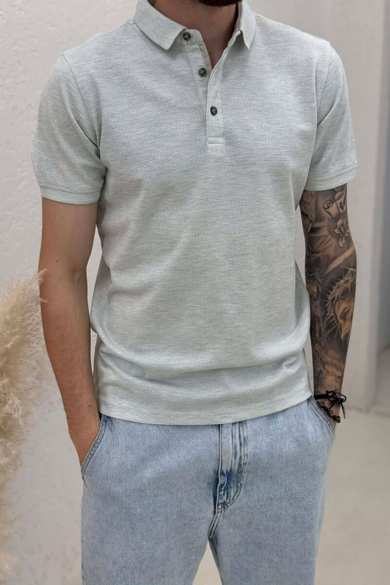 T-SHIRT ME JAKE POLO PER MESHKUJ NE NGJYRE MENTE - 2