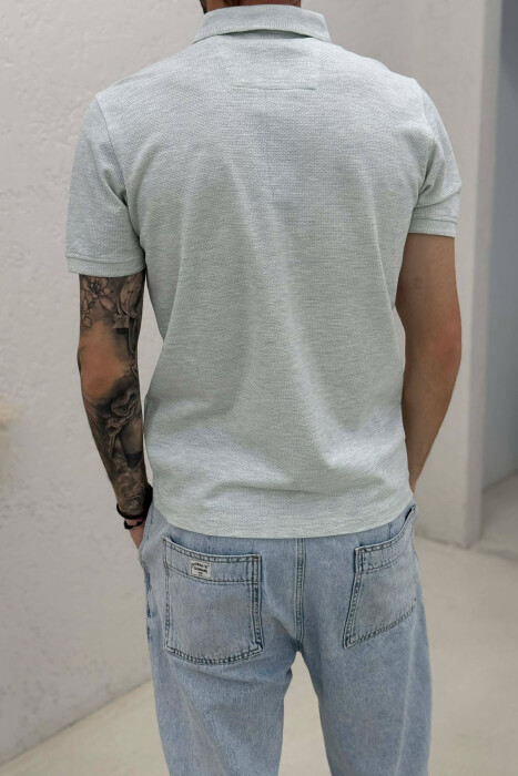 T-SHIRT ME JAKE POLO PER MESHKUJ NE NGJYRE MENTE - 4