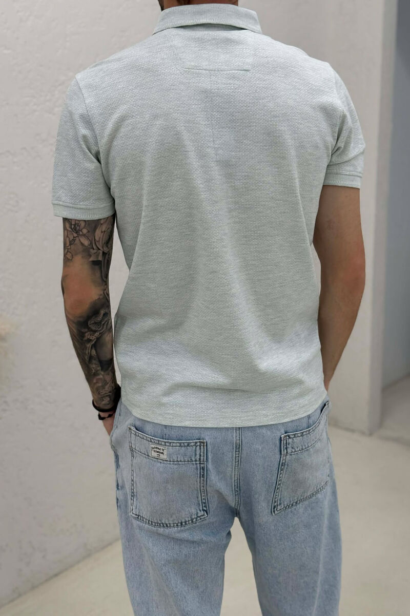 T-SHIRT ME JAKE POLO PER MESHKUJ NE NGJYRE MENTE - 4