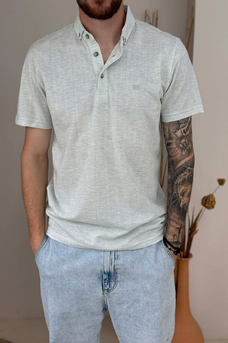 T-SHIRT ME JAKE POLO PER MESHKU NE NGJYRE MENTE - 3