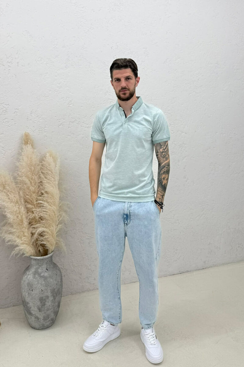 T-SHIRT ME JAKE POLO PER MESHKUJ NE NGJYRE MENTE - 3