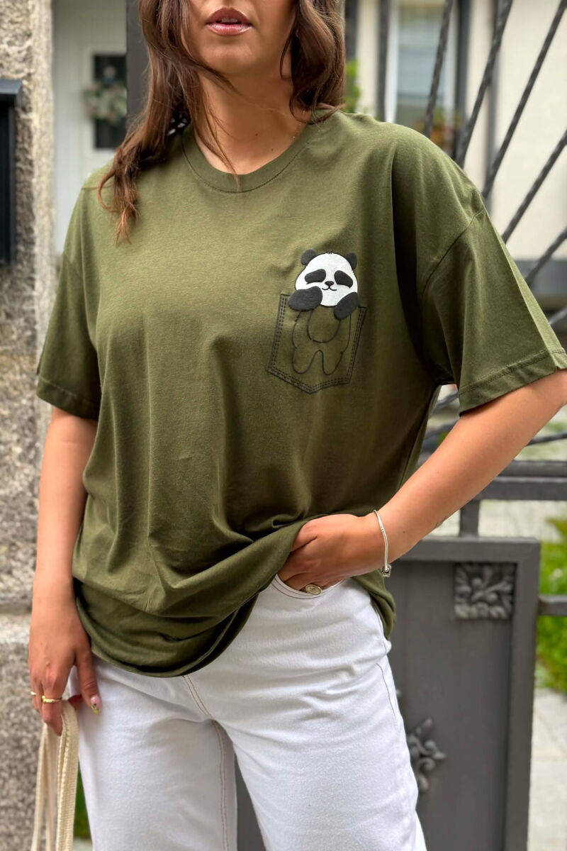 T-SHIRT NJE NGJYRESH ME IMAZH PARA PER FEMRA NE NGJYRE ULLI - 5