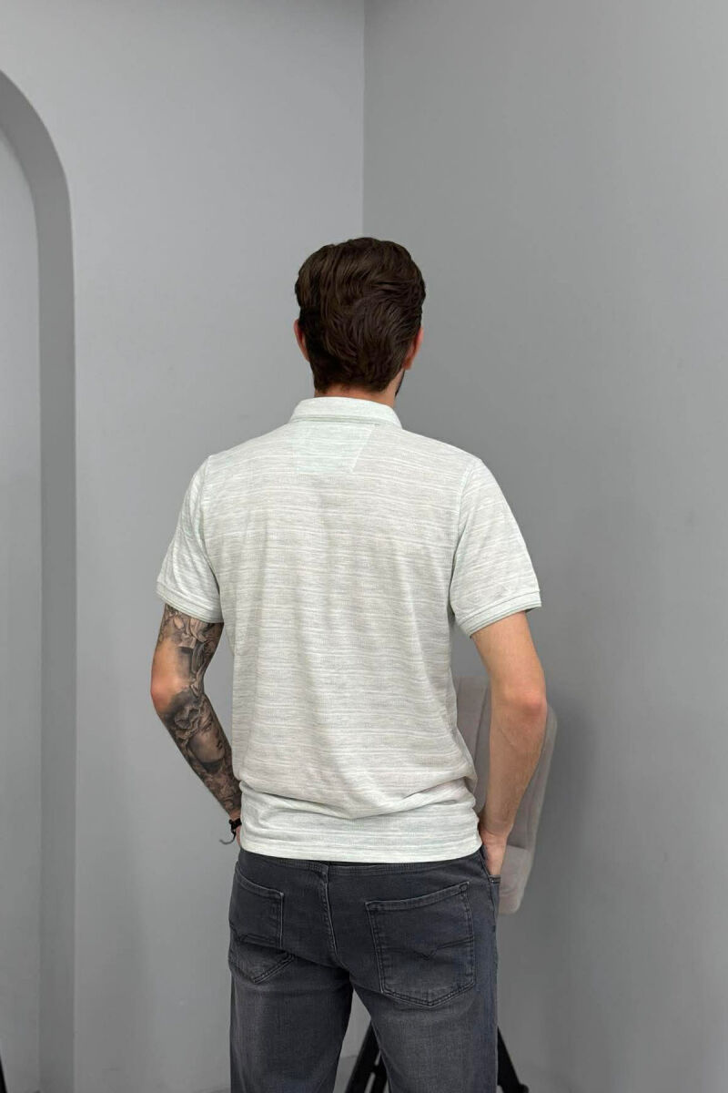 T-SHIRT NJE NGJYRESH ME JAKE POLO PER MESHKUJ NE NGJYRE MENTE - 3