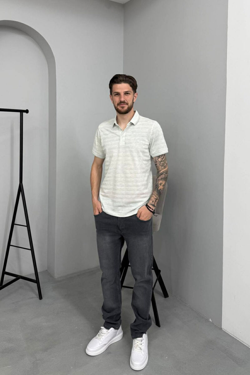 T-SHIRT NJE NGJYRESH ME JAKE POLO PER MESHKUJ NE NGJYRE MENTE - 4