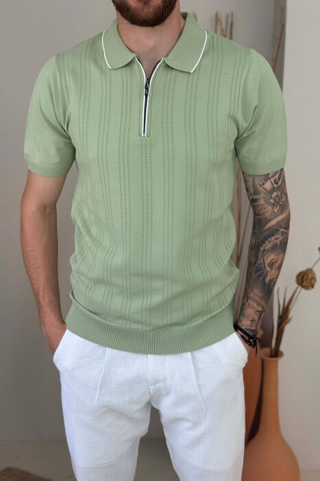 T-SHIRT NJE NGJYRESH ME ZNXHIR PER MESHKUJ NE NGJYRE MENTE - 2