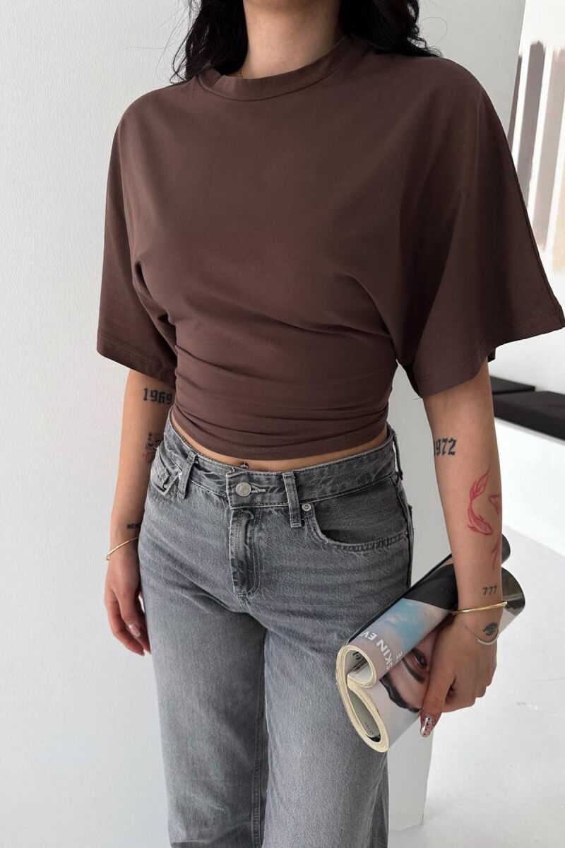 T-SHIRT PER FEMRA NE NGJYRE KAFE - 2