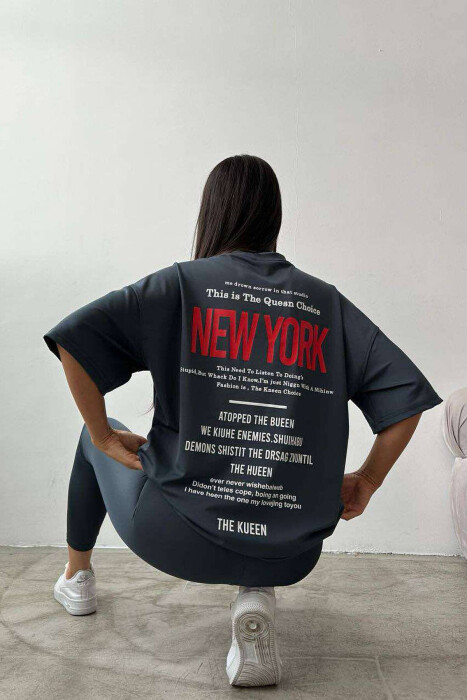 T-SHIRT+LEGGINGS WOMAN SET DARK GREY/GEE - 2