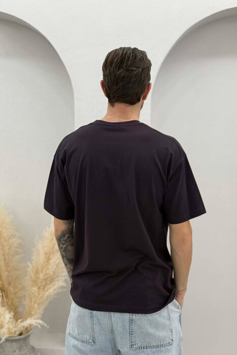 T-SHIRT ME SHKRIME PER MESHKUJ NE NGJYRE KAFE TE ERRET - 4