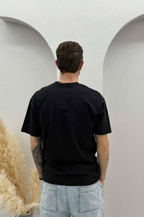 T-SHIRT ME SHKRIME PER MESHKUJ NE NGJYRE TE ZEZE - 4