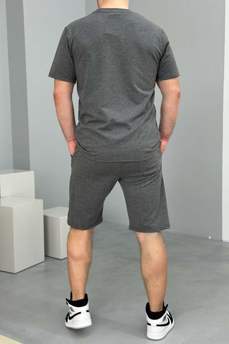 T-SHIRT+SHORT SWEATPANTS WRITTINGS MEN SET GREY/GRI - 3