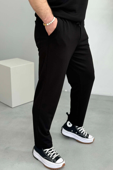 T-SHIRT+SWEATPANTS ONE COLOR MEN SET BLACK/ E ZEZE - 5