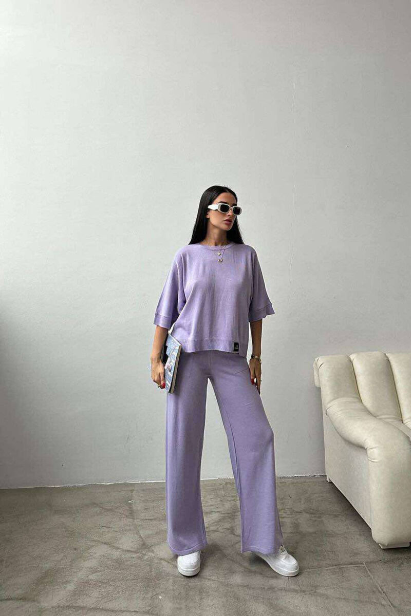 T-SHIRT+TROUSERS WOMAN SET LIGHT PURPLE/LEZB - 6