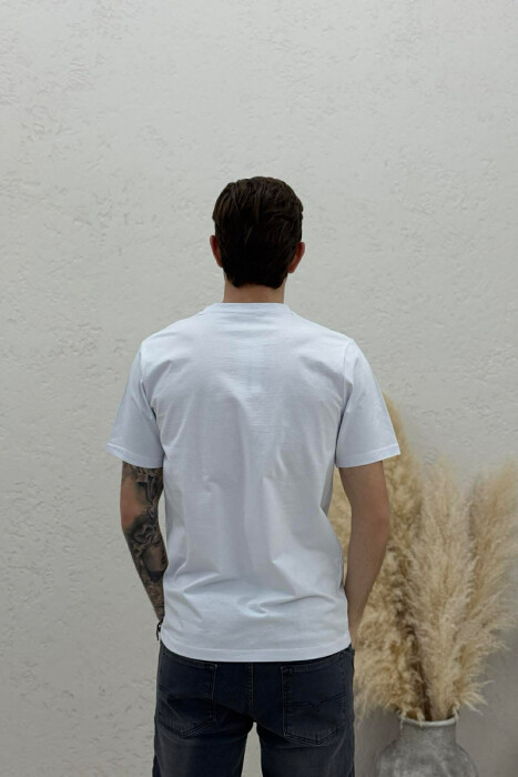 T-SHIRT ME IMAZH PARA NE NGJYRE TE BARDHE - 4