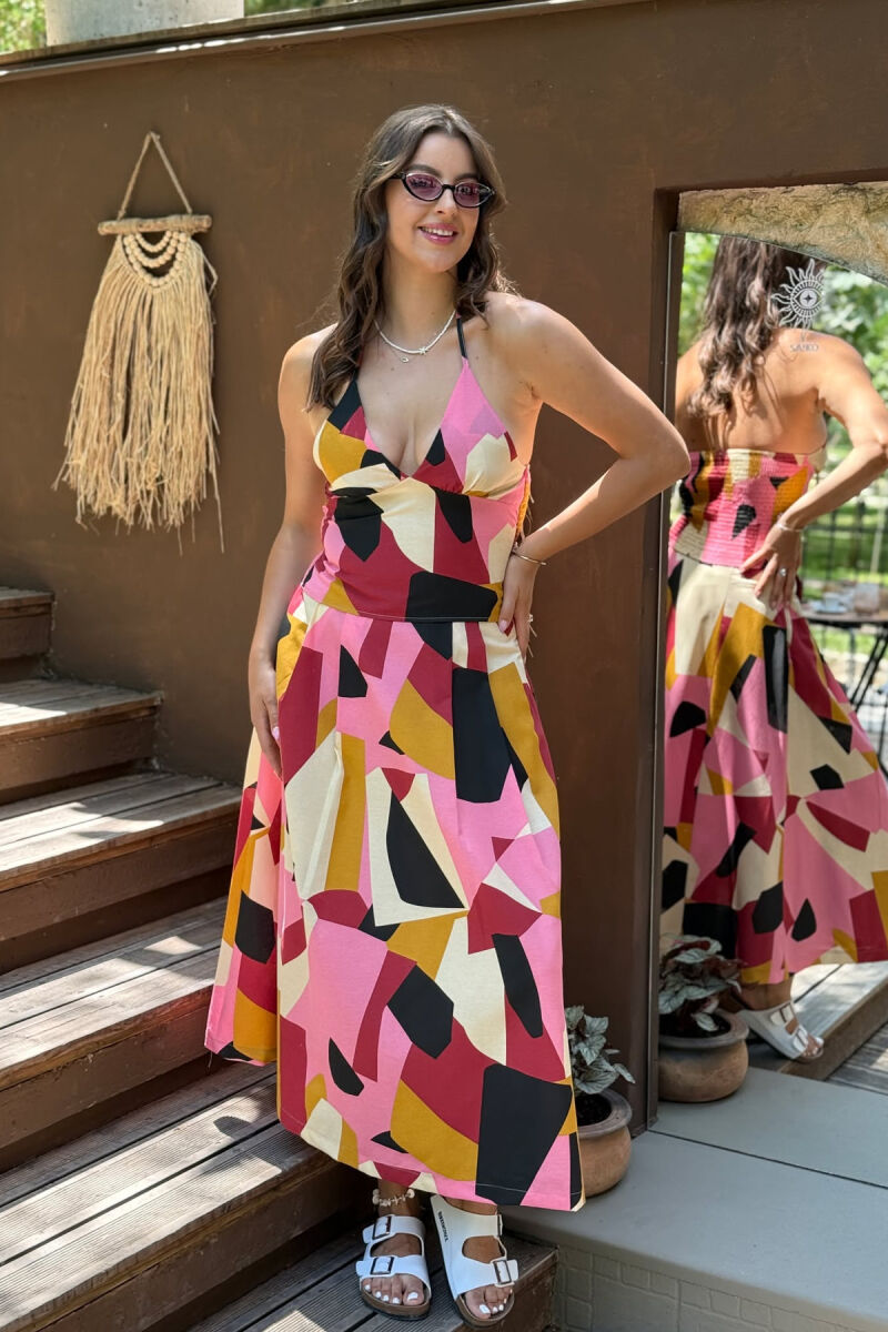 TANK TOP+SKIRT DIFFERENT DESIGN WOMEN SET MULTIPLE/SHNGJ - 1