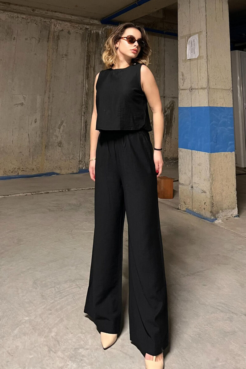 TANK TOP+TROUSERS WOMEN SET BLACK/ E ZEZE - 3