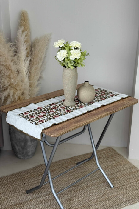 TAVOLINË E PALOSSHME NË NGJYRË KAFE TË ZBARDHUR - KLAUDIO FASHION