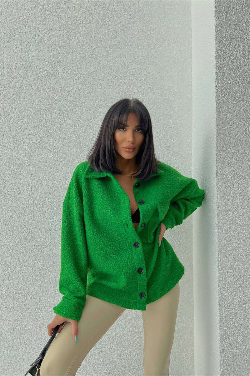 TEDDY BEAR WOMAN JACKET GREEN/JESHILE - 3