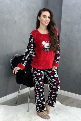 TEDY BEAR WOMAN PYJAMAS RED/E KUQE - 3